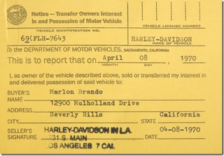 Illustration for article titled Marlon Brando's Harley Davidson Is Up For Auction